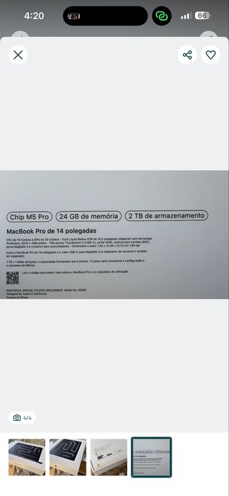 Compre Aqui Seu Artigo totalmente seguros e Semi novos e novos selados   Macbook Pro  Ano 2023 /14Polegadas - MacbookPro Ano 2026 14polegadas selado