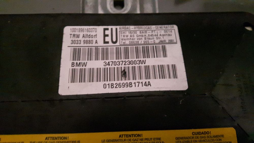 Airbags das Portas da Frente BMW E46