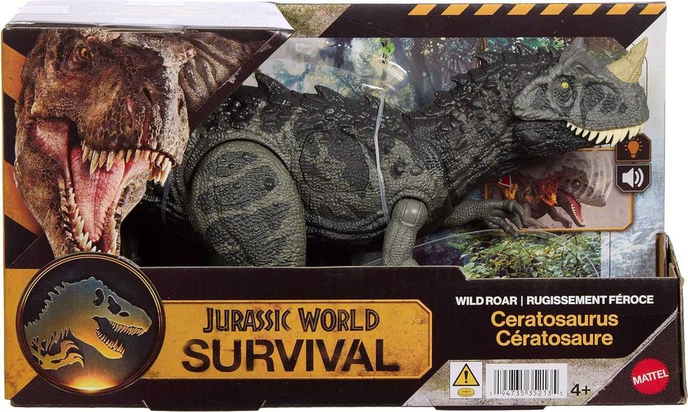 Динозавр Карнотавр Світ Юрського періоду Jurassic world Carnotaurus Reimagined Roarin' Real Feel Collection