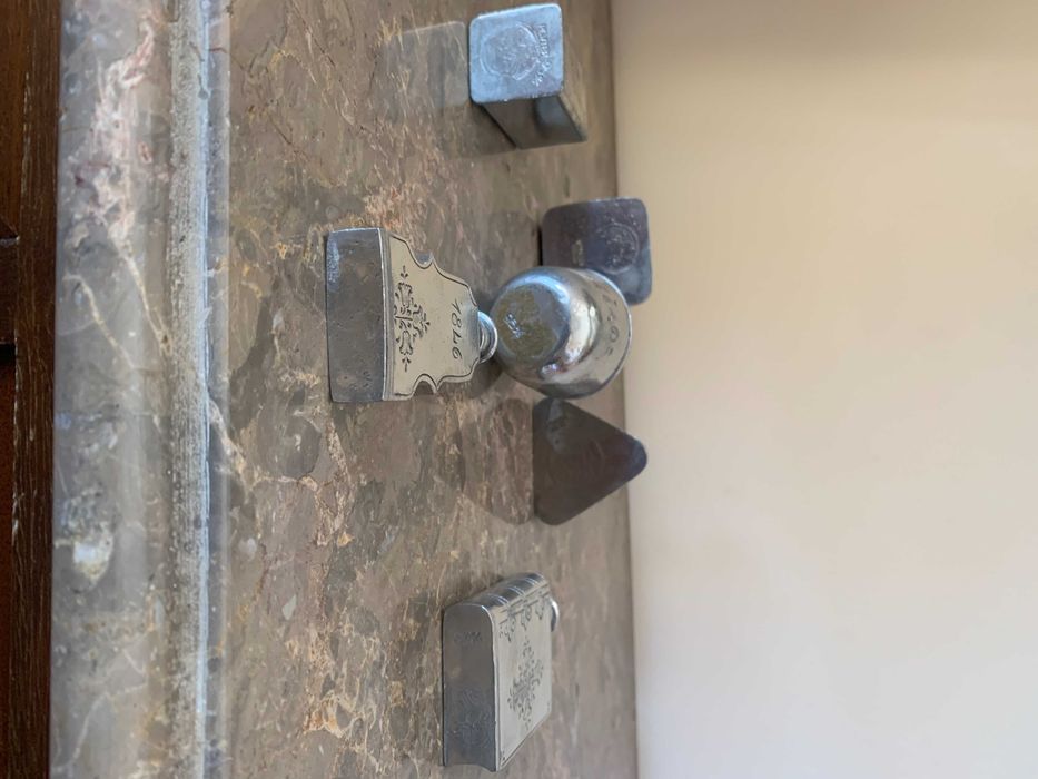Conjunto 6 frascos estanho Holandês (Pewter 95%) – Peças de coleção