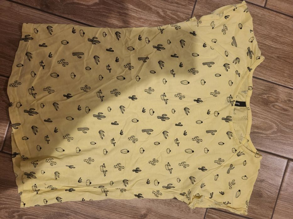 Koszulka T-shirt XS Sinsay żółta lato wakacje