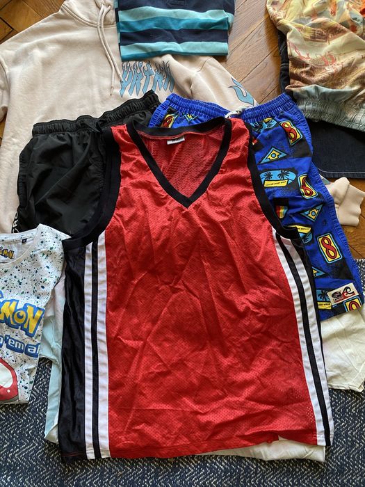 Zestaw 15 szt. ubrań męskich rozmiar S/M bardzo dobry stan