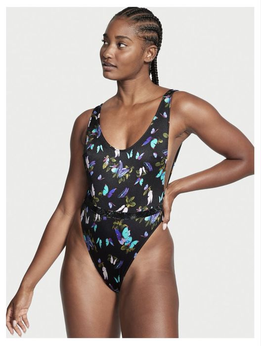 Victoria's Secret • Суцільний купальник жіночий  S Чорний