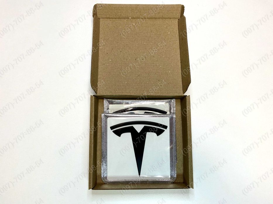 Емблема (значок) Tesla - Model 3/Y/S/X (комплект)