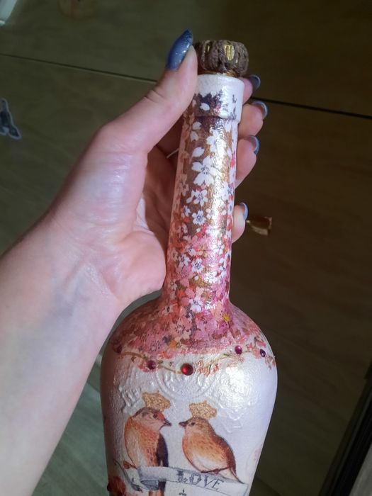 Декоративная бутылка 24 см.