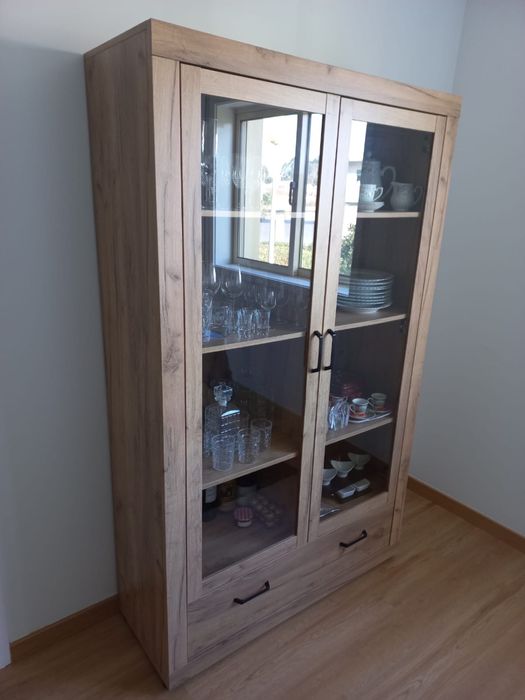 Móvel vitrine + movel tv + aparador (conjunto sala)