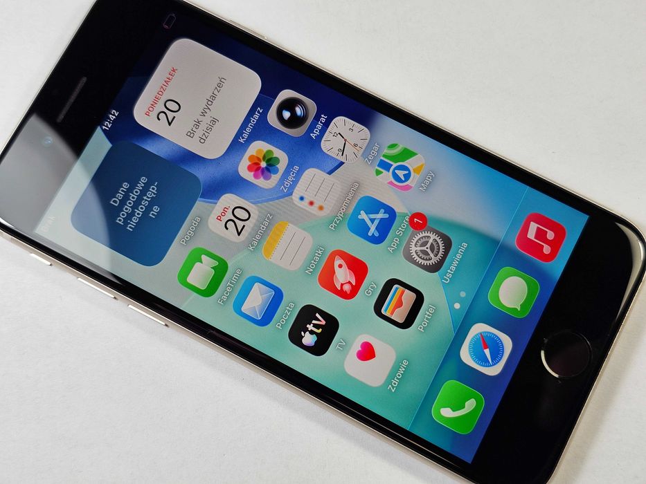 Iphone SE 2022 5G/ 64GB/ 100%/ Starlight/ Grade A- / + ładowarka