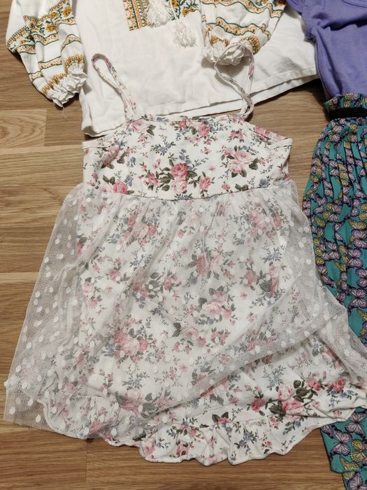 Пакет одягу дівчинки 10-12 р. Вишиванка, кофтинка H&M, сарафан + НОВІ кеди 34 р.