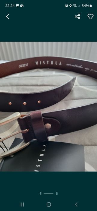 Skórzany pasek Vistula