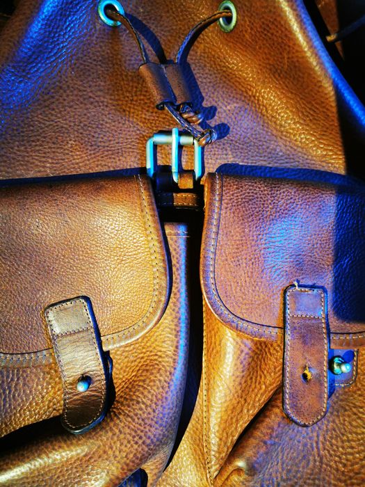 Mochila de pele vintage - Banana Republic