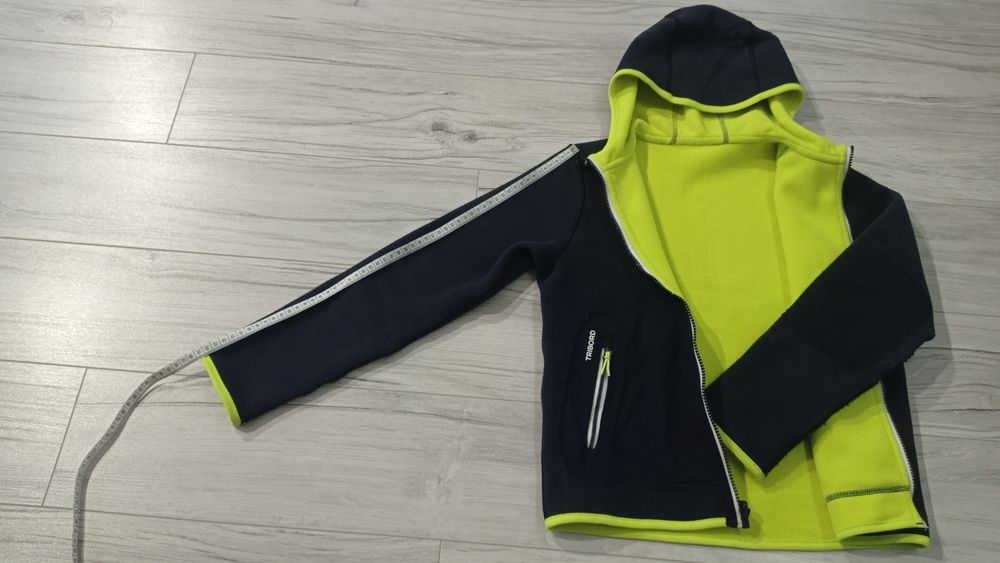 Dwustronna bluza polarowa, Decathlon, r. ok 140