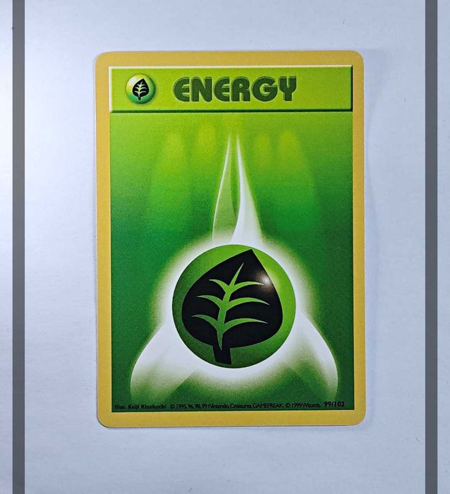 Grass Energy 99/102 BS Shadowless Pokemon ENG-NM