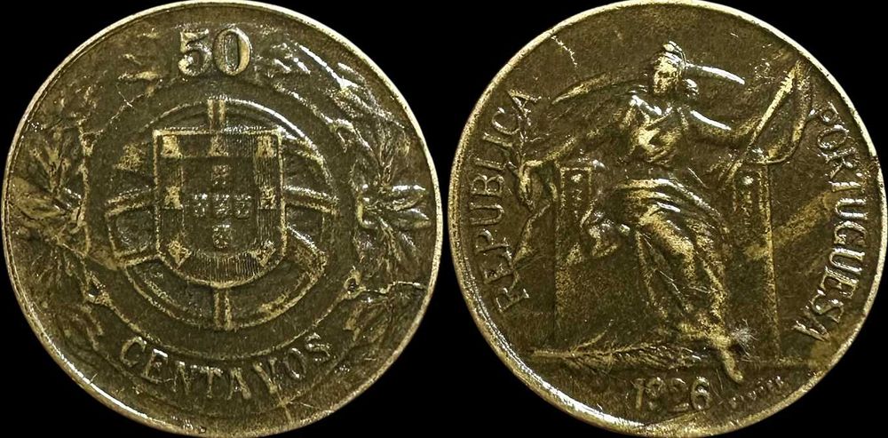 50 Centavos - 1926 - República Portuguesa