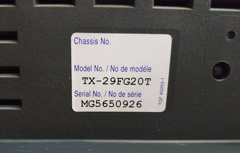 Телевізор Panasonic Colour TV (model TX-29FG20T)