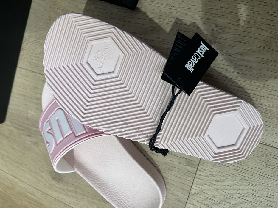 Just Cavalli markowe damskie klapki Italy Nowe rozmiar 35/36