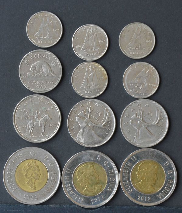 Canada lot with 12 coins - OLX X10160
