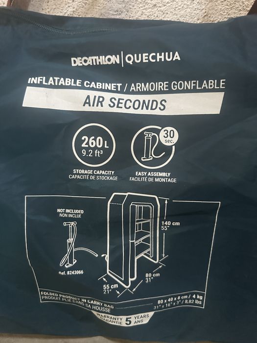 Quechua insuflavel - Dispensa/ Roupeiro/ Arrumacao