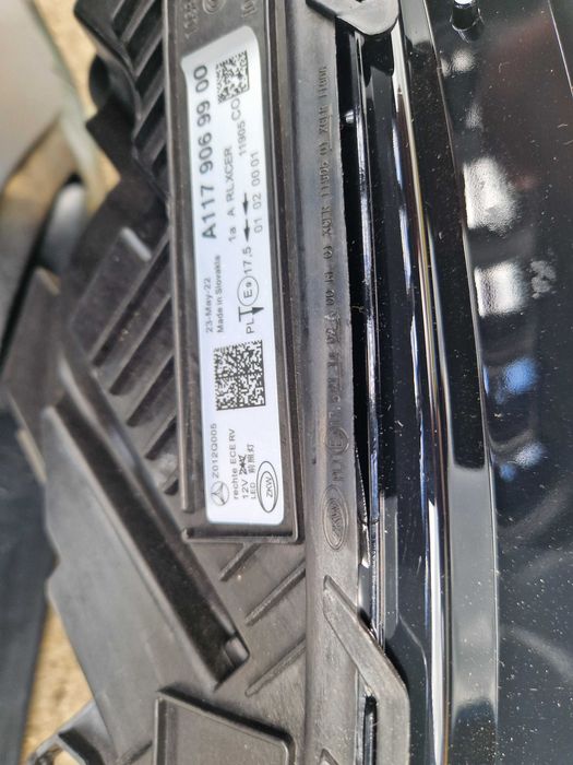 Передний бампер (стиль CLA45 AMG) на Mercedes-Benz CLA-Class C117 2013-2017 года.