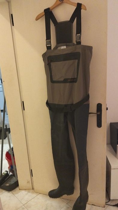 Waders de pesca 500 em PVC respiráveis