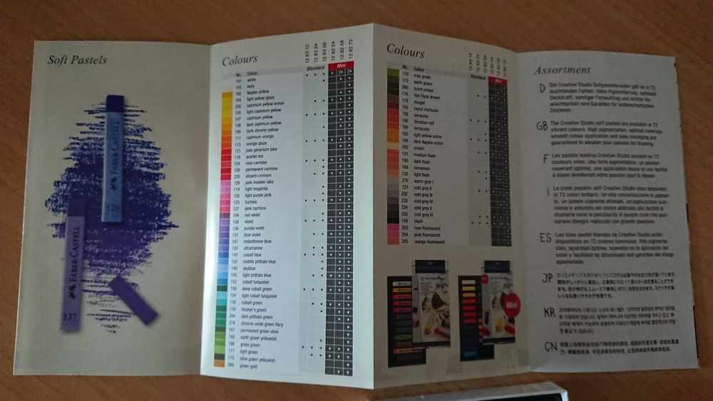 Estojo de 24 barras de pastel flexíveis Mini Faber Castell NOVO