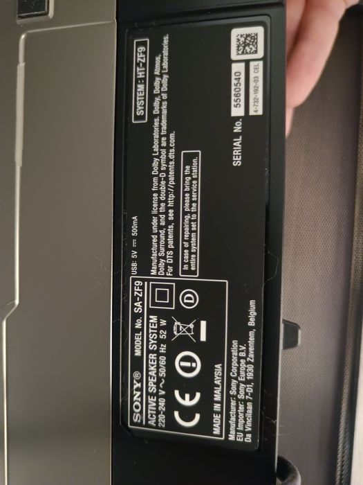 Soundbar Sony HT-ZF9