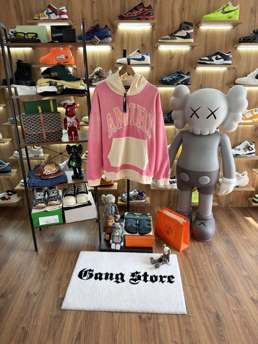 Худі AMIRI Big Logo Faded Pink / Beige Off White Palm