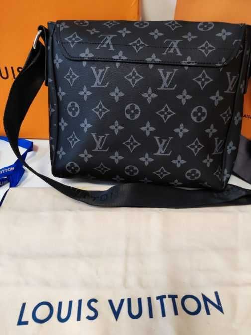 LOUIS VUITTON męska torba Listonoszka, skóra, Francja