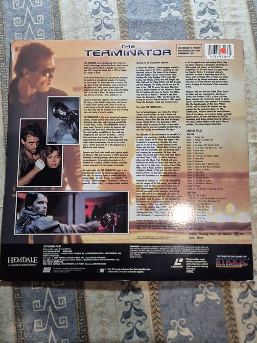 Filme laser disc Schwarzenegger