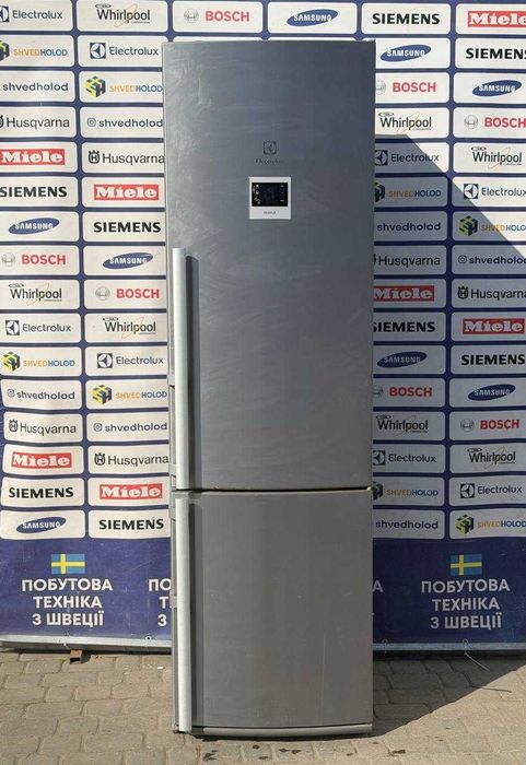 Холодильник б/в ELECTROLUX НЕДОРОГО 200/60/60 Металік No Frost #07889