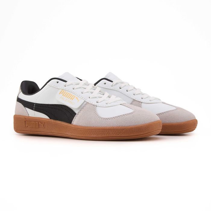 Жіночі кросівки Puma Palermo Leather "White Grey Black Gum" 36-41