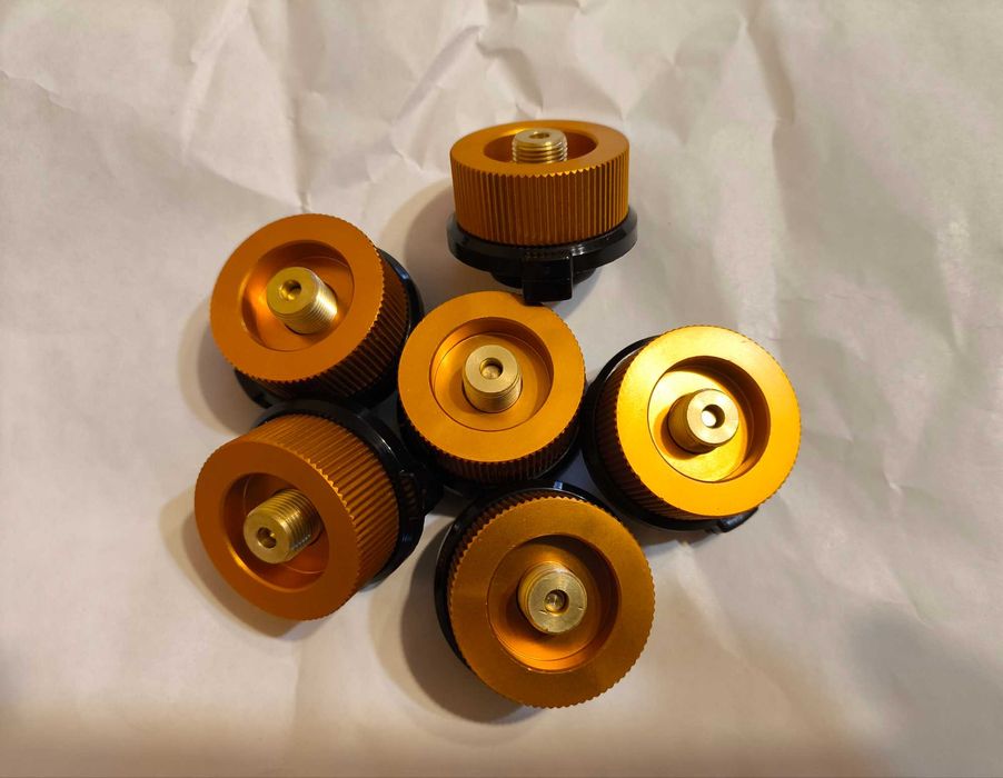 Nowy Adapter Gazu Nabój Gazowy Gwint Kartusz Butli 7/16