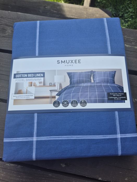Smukee pościel bawełniana 160x200 komplet 3 elementy
