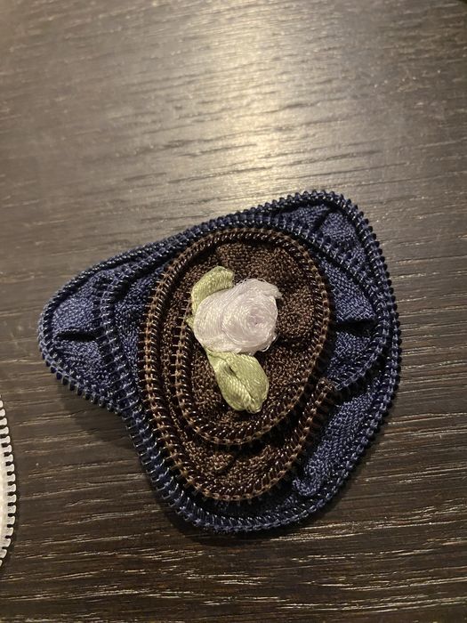 Broszki handmade z suwaków unikat zestaw 38