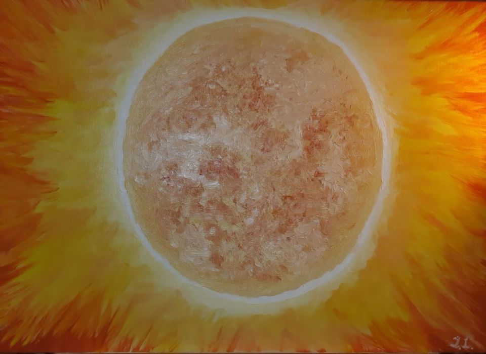 Pintura "Sol", Iryna Lyashenko.  Tela 50 x 70, Óleo.  

Paint