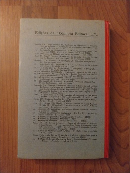 Compêndio de Geometria - Dr. Diogo Pacheco de Amorim - Livro antigo