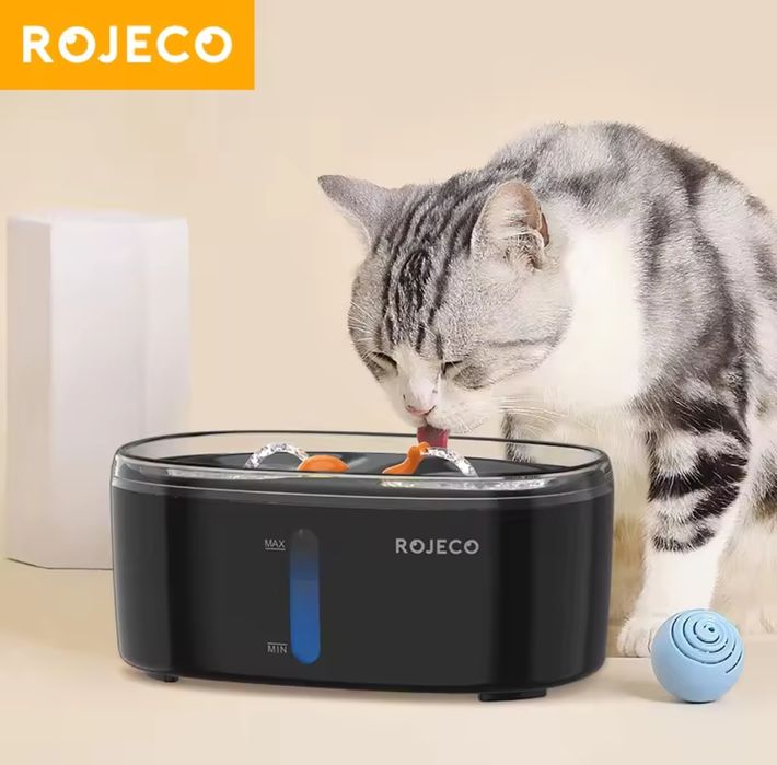 Автоматична годівниця для кота собаки тварин Rojeco 2L Фонтан для кота