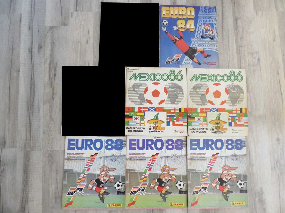 Cadernetas Europeus e Mundiais Completas e Incompletas Panini e outras