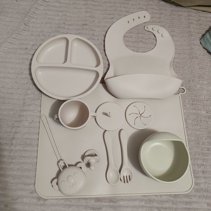 Набір силіконового посуду, для прикорма посуд