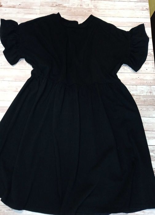 Чорна трикотажна сукня міді NEW LOOK Бавовна Розмір M - L