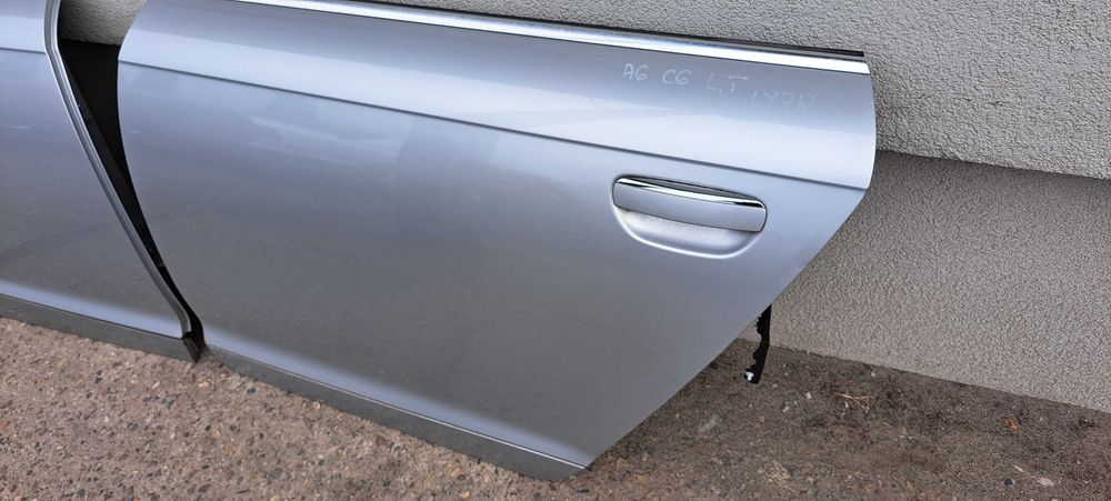 Drzwi tylne lewe prawe Audi A6 C6 LY7W poszycie