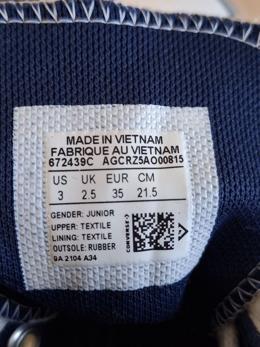 Converse кеди оригінал 35 р.