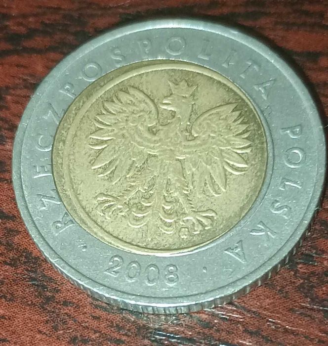 Sprzedam monetę 5 zł defekt