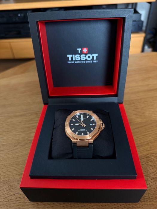 TISSOT T-RACE powermatic 80 Black dial rose gold PVD