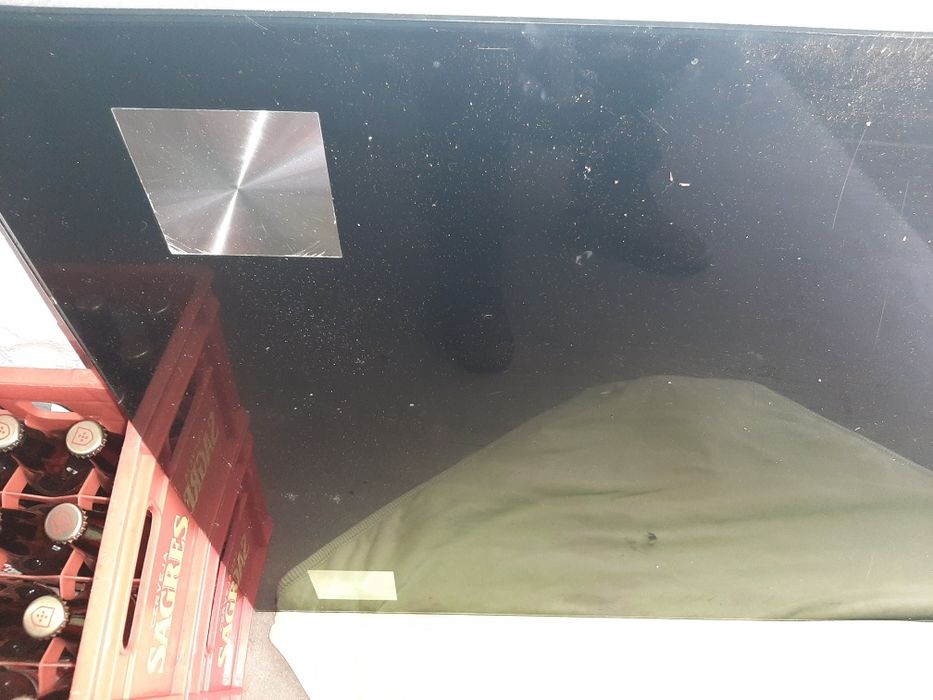 Tampo de vidro preto para mesa