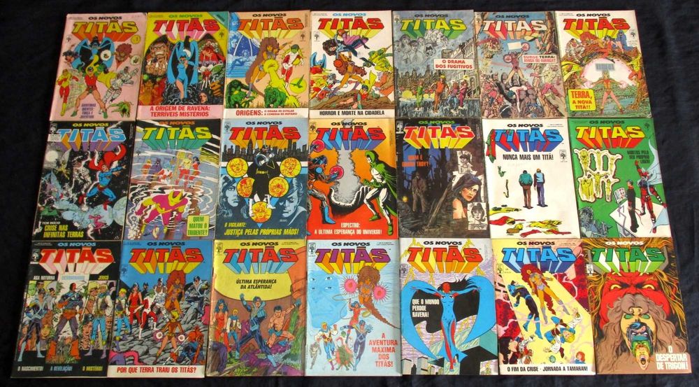 Livros BD Os Novos Titãs Abril DC Comics