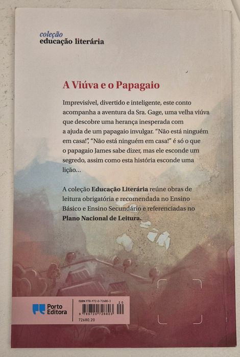 Livro A Viuva e o Papagaio - Livro Escolar