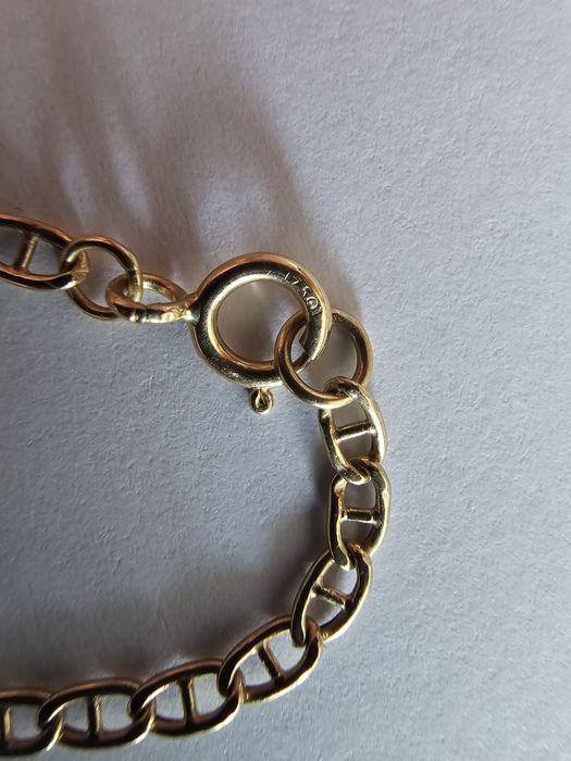 Pulseira ouro 18k com boneco