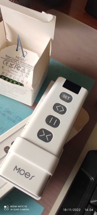 Módulo Wi-Fi + RF para Estores + Comando 9 canais