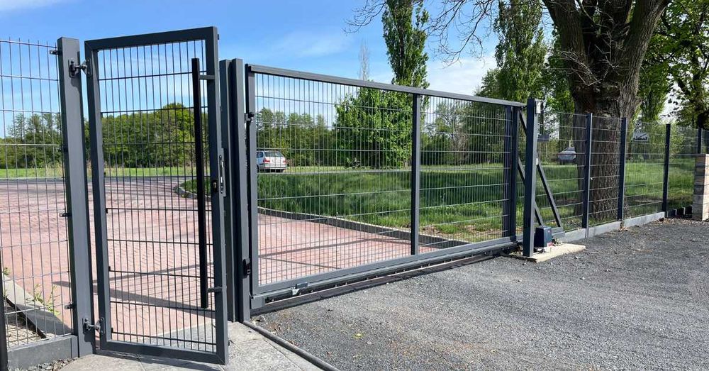 Ogrodzenie panelowe 3D 153cm grafit RAL7016/ Panel + Słupki/ BORDUM