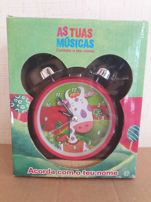 Despertador a pilhas acorda com o teu nome (Inês) novo